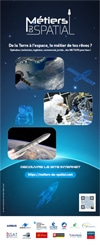 Affiche du site des métiers du spatial